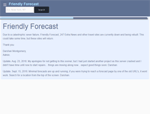 Tablet Screenshot of friendlyforecast.com